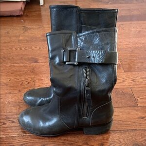 Vero Cuoio Black Combat & Moto Boots